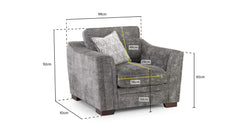 Cotati Sofa Armchair  - Grey