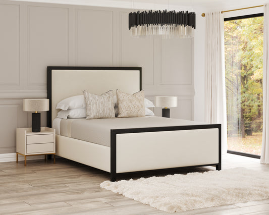Maddison Upholstered Metal Bed | Contrast | Handmade