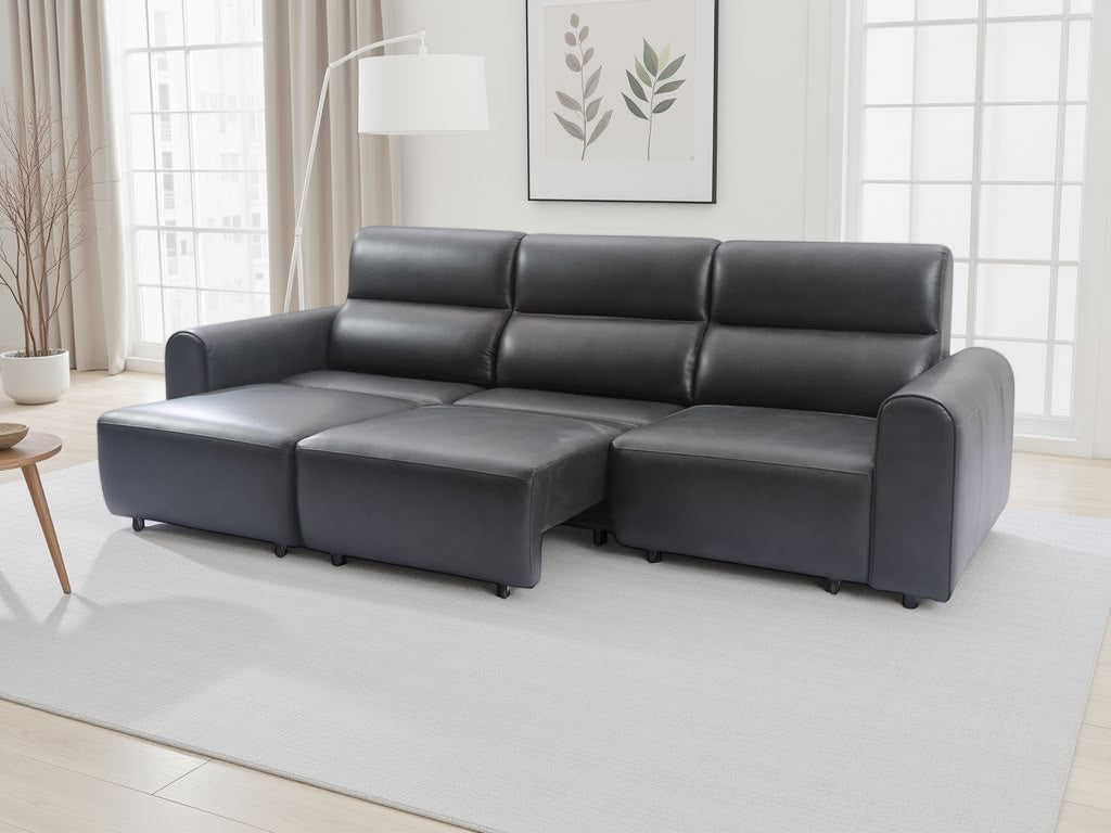 Conway Leather Electric Sofa Bed