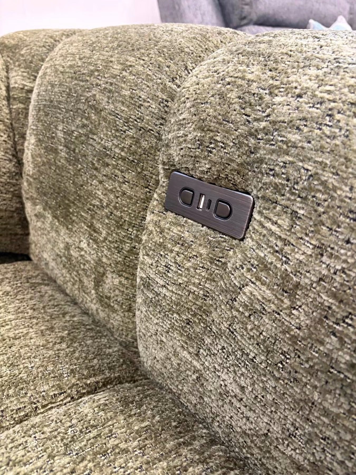 Ventura Power Slider Sofa Bed - Khaki Green
