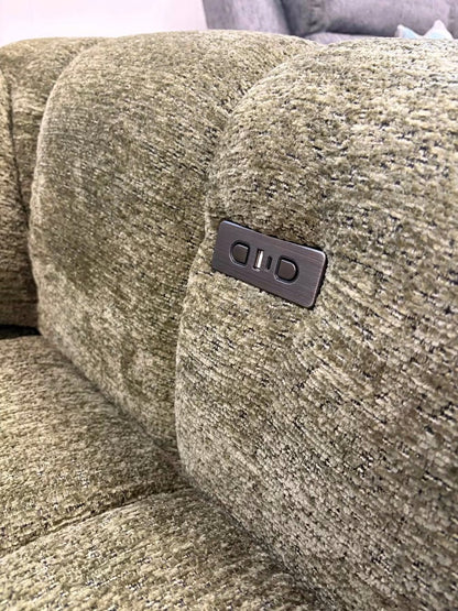 Ventura Power Slider Sofa Bed - Khaki Green