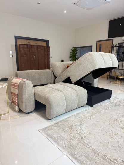 Portland Universal Storage Sofa Bed -  Beige