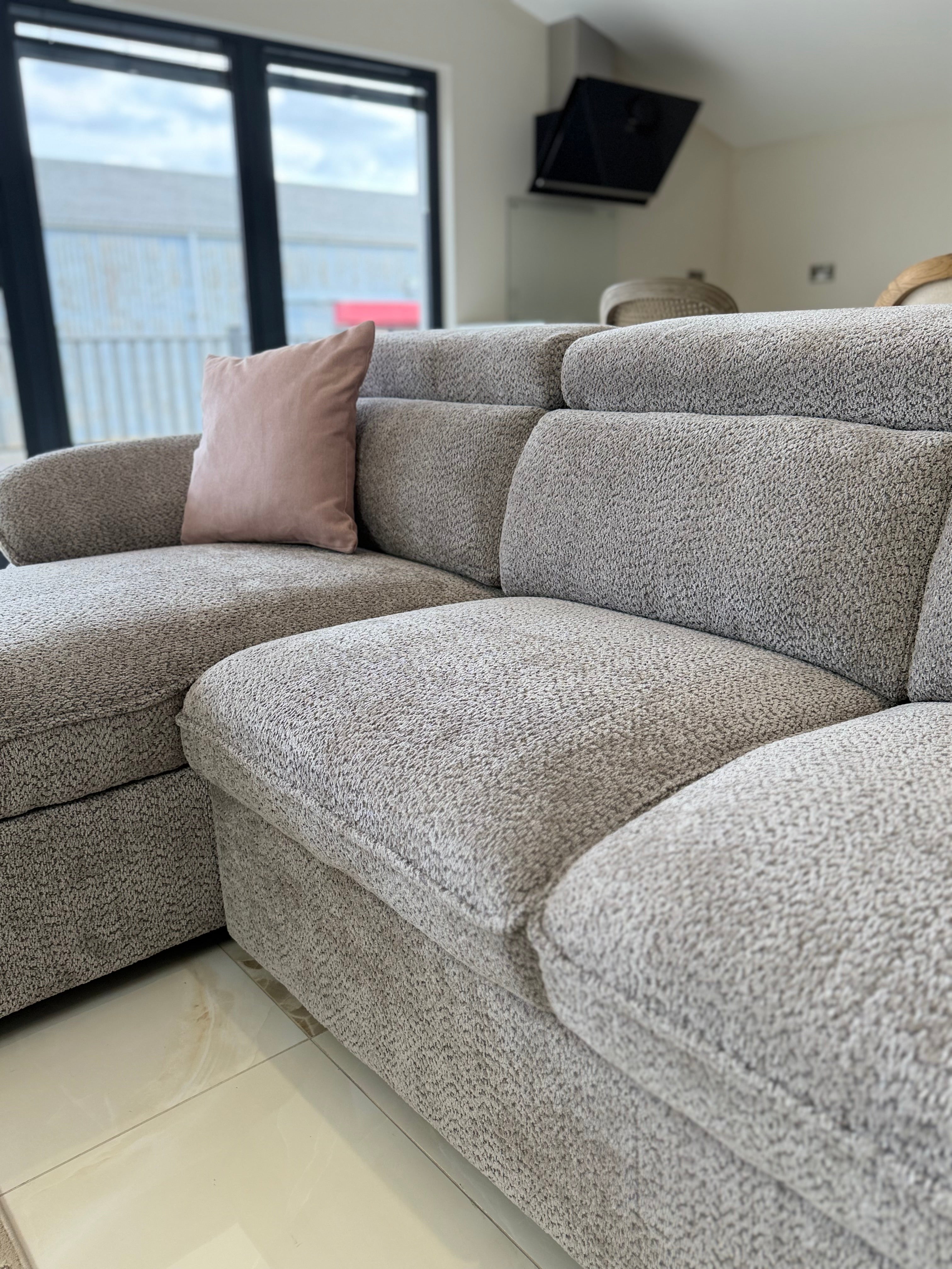 Hudson Universal Corner Sofa Bed - Grey