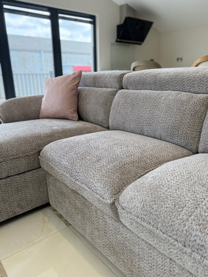 Hudson Universal Corner Sofa Bed - Grey