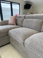 Hudson Universal Corner Sofa Bed - Grey
