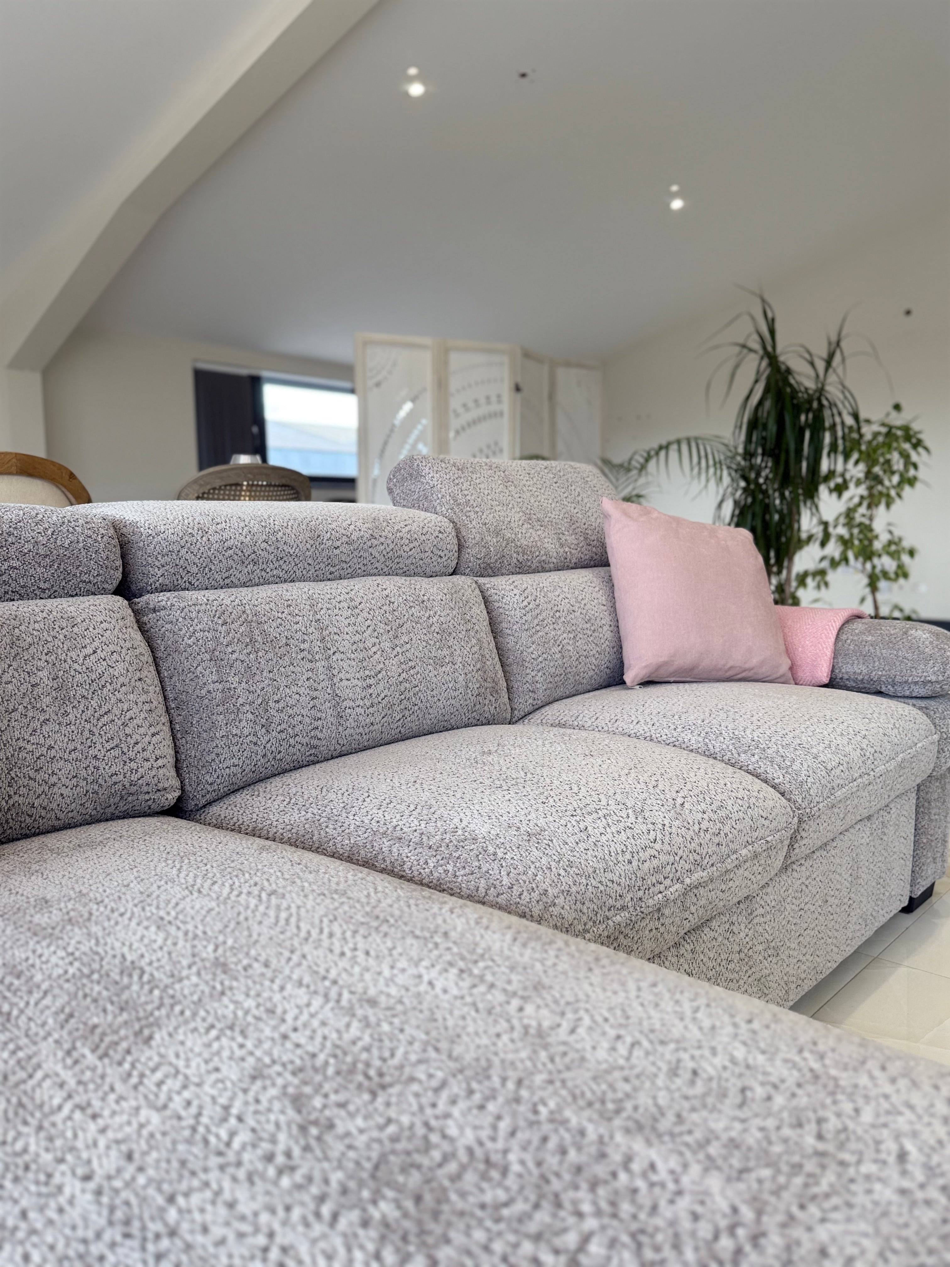Hudson Universal Corner Sofa Bed - Grey
