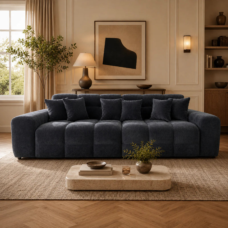 Jacob 4 Seater Sofa - Charcoal