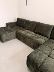 Shanghai Luxury U Shape Sofa Bed - Green