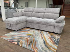 Hudson Universal Corner Sofa Bed - Grey