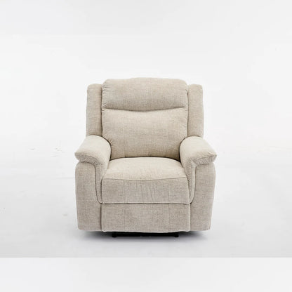 Siyara Fabric Electric Recliners Sofa - Beige With Cupholders-Cooling Cup-Holders/Bluetooth Speakers/Wireless Charging/USB Charging Ports/Storage