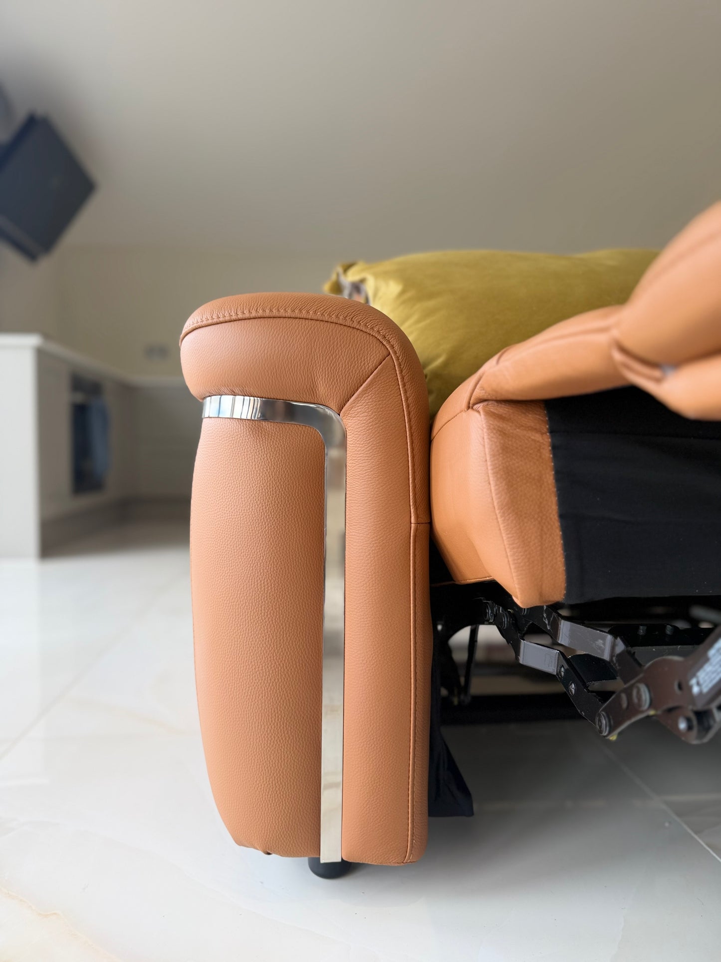 Somerville Electric Recliner Corner Sofa - Tan