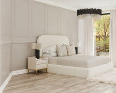 Cloud Bed | Boucle | Curved Headboard