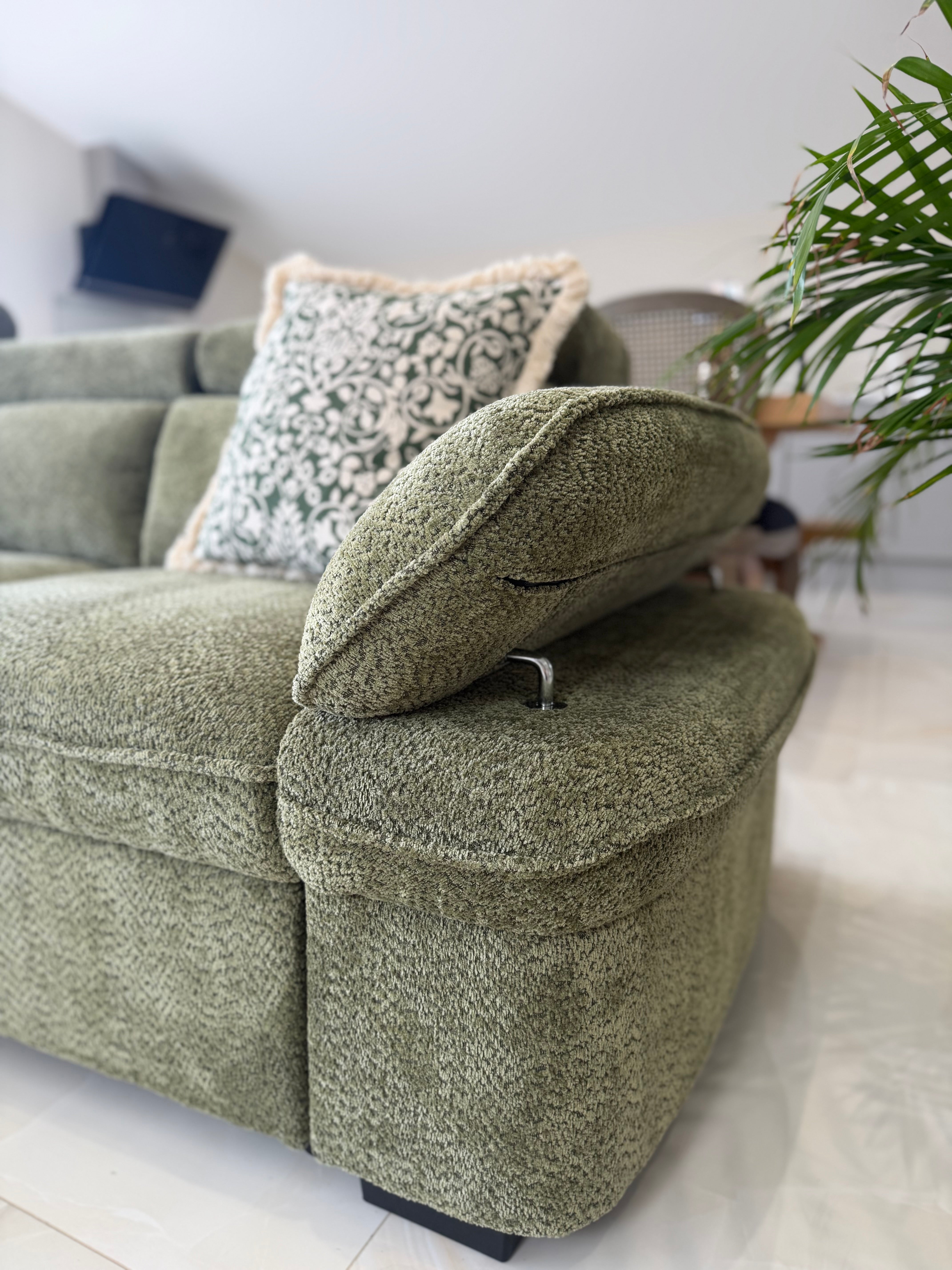 Hudson Universal Corner Sofa Bed - Green