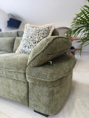 Hudson Universal Corner Sofa Bed - Green