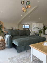 Moscow Universal Corner Sofabed With Storage - Olive