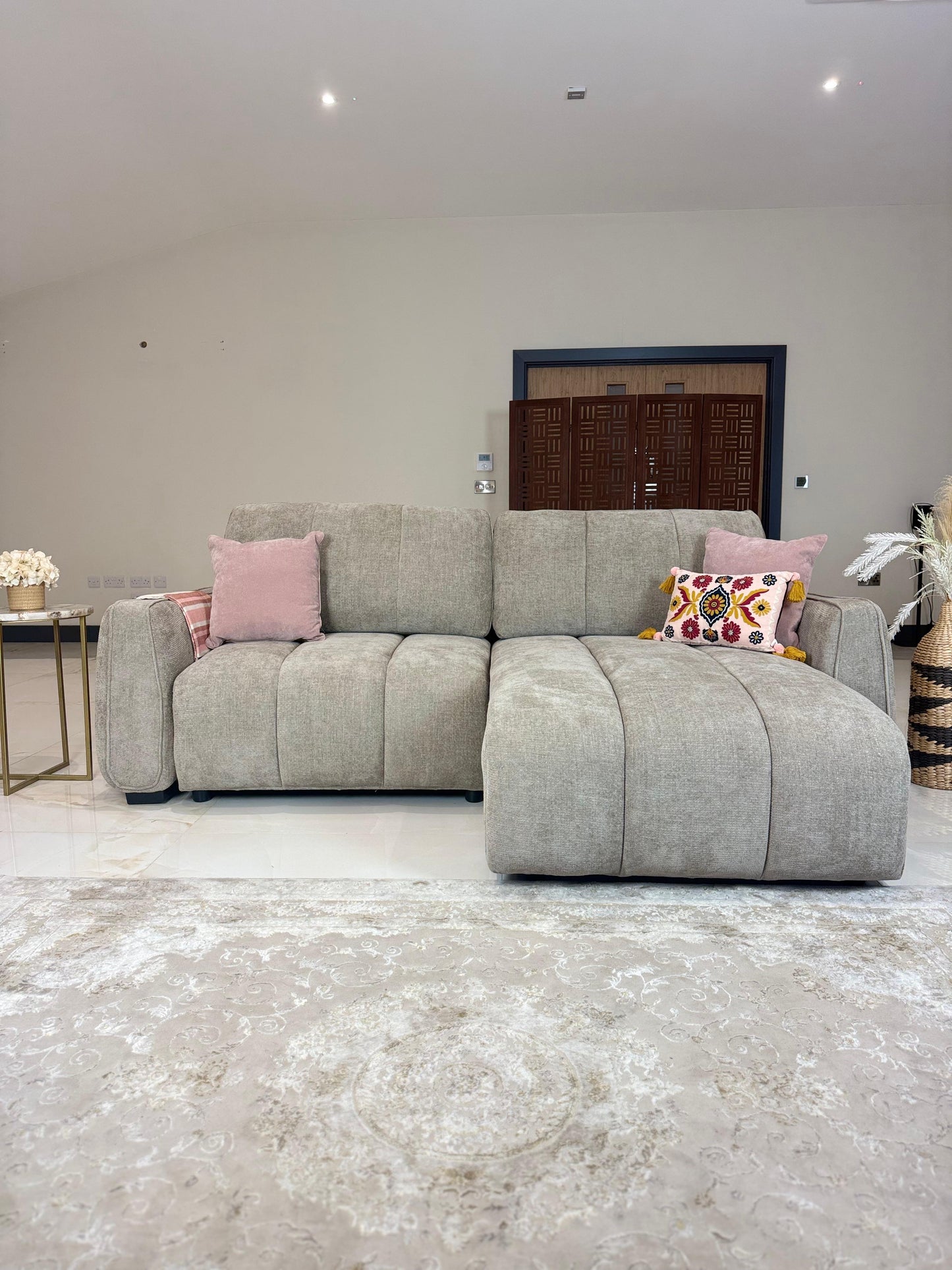 Portland Universal Storage Sofa Bed -  Beige