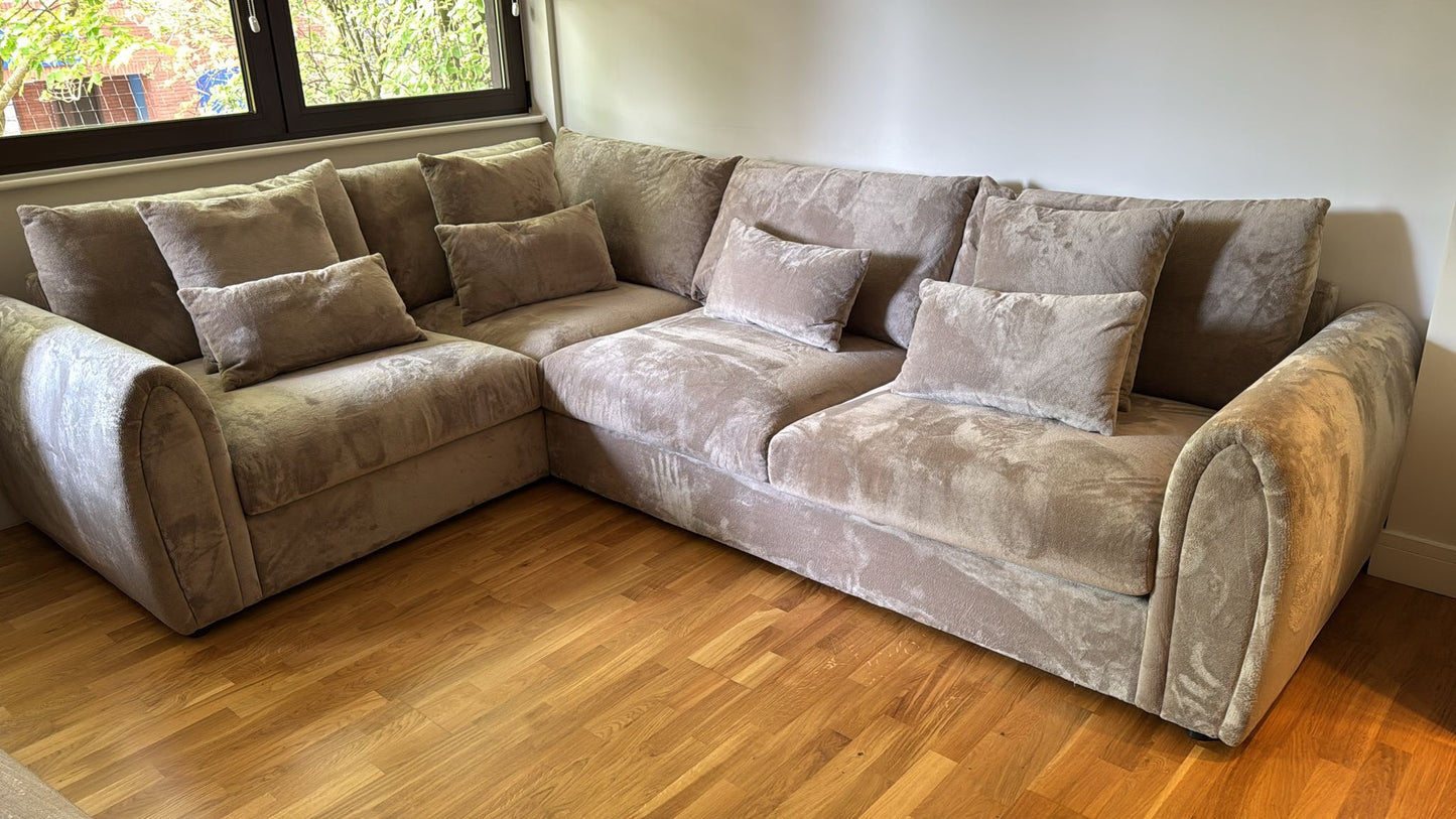 Mirabel Sofa Left Hand Facing Corner Mocha