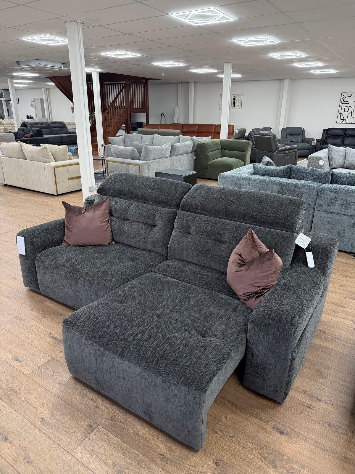 Harrison Electric Sofa Bed - Charcoal