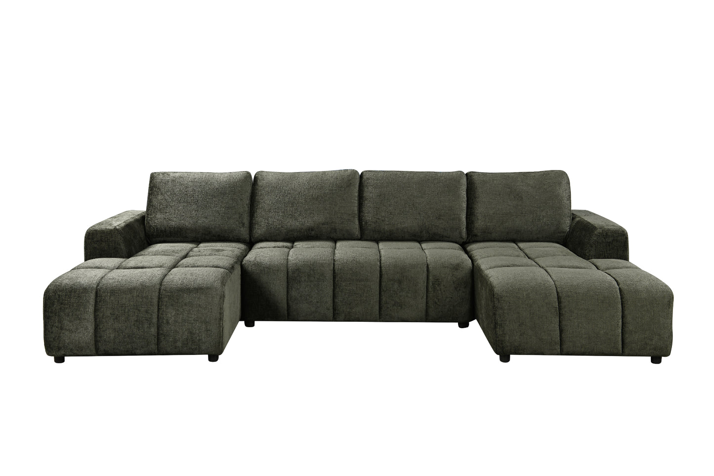 Shanghai Luxury U Shape Sofa Bed - Green