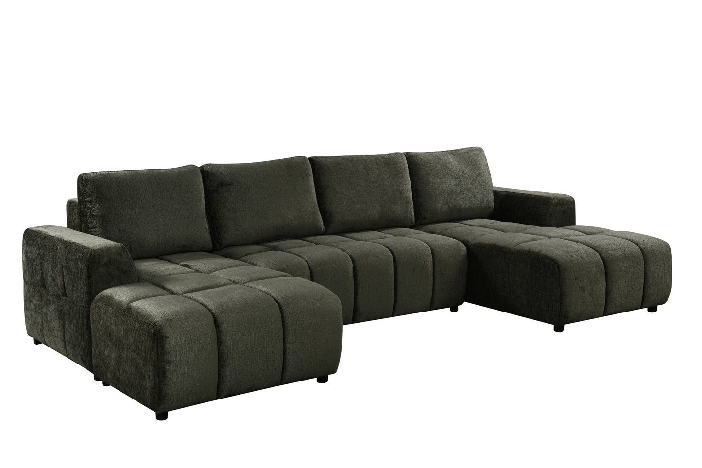 Shanghai Luxury U Shape Sofa Bed - Green