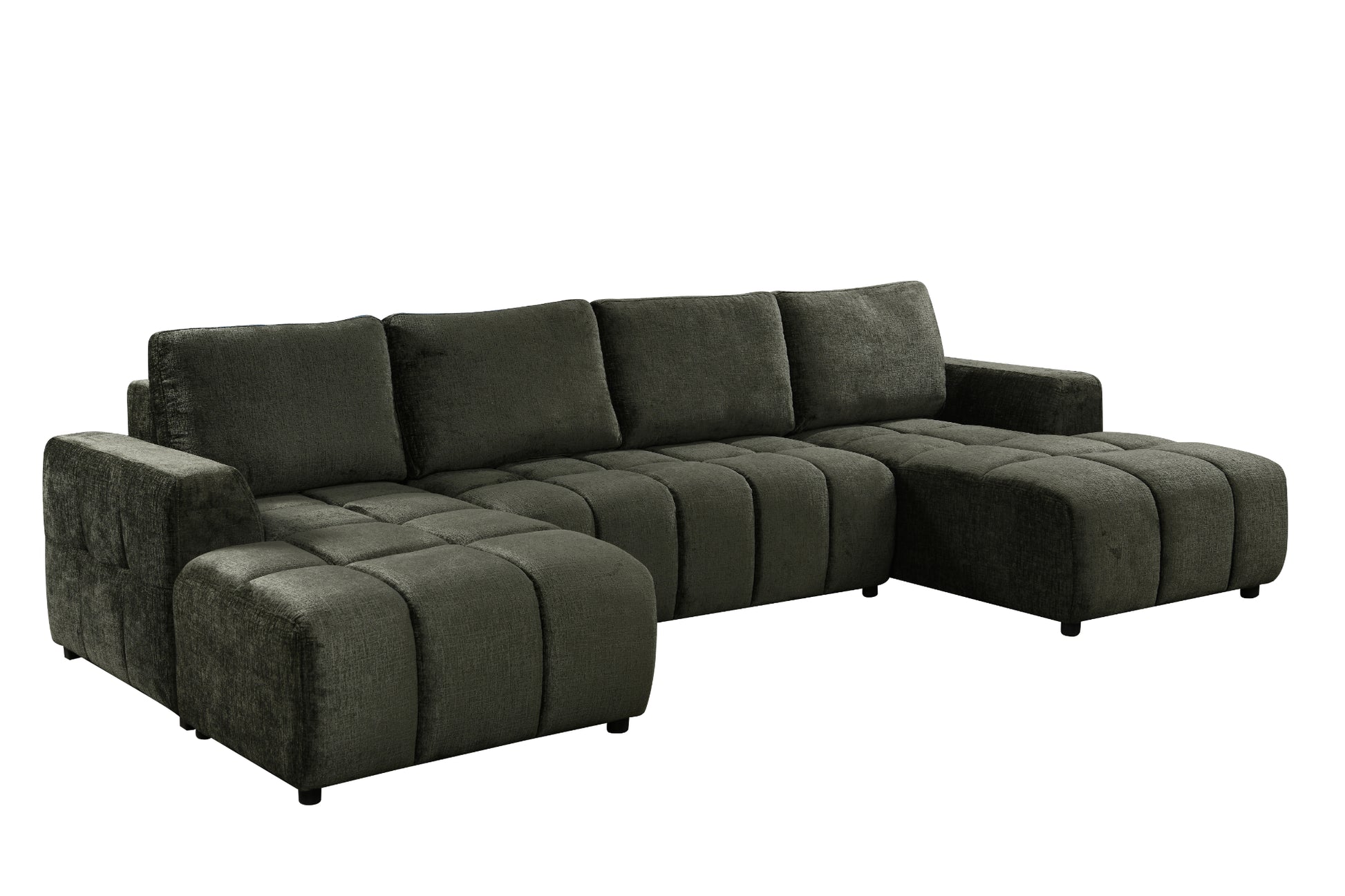 Shanghai Luxury U Shape Sofa Bed - Green
