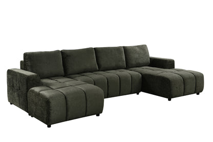 Shanghai Luxury U Shape Sofa Bed - Green