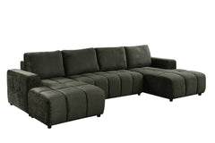 Shanghai Luxury U Shape Sofa Bed - Green