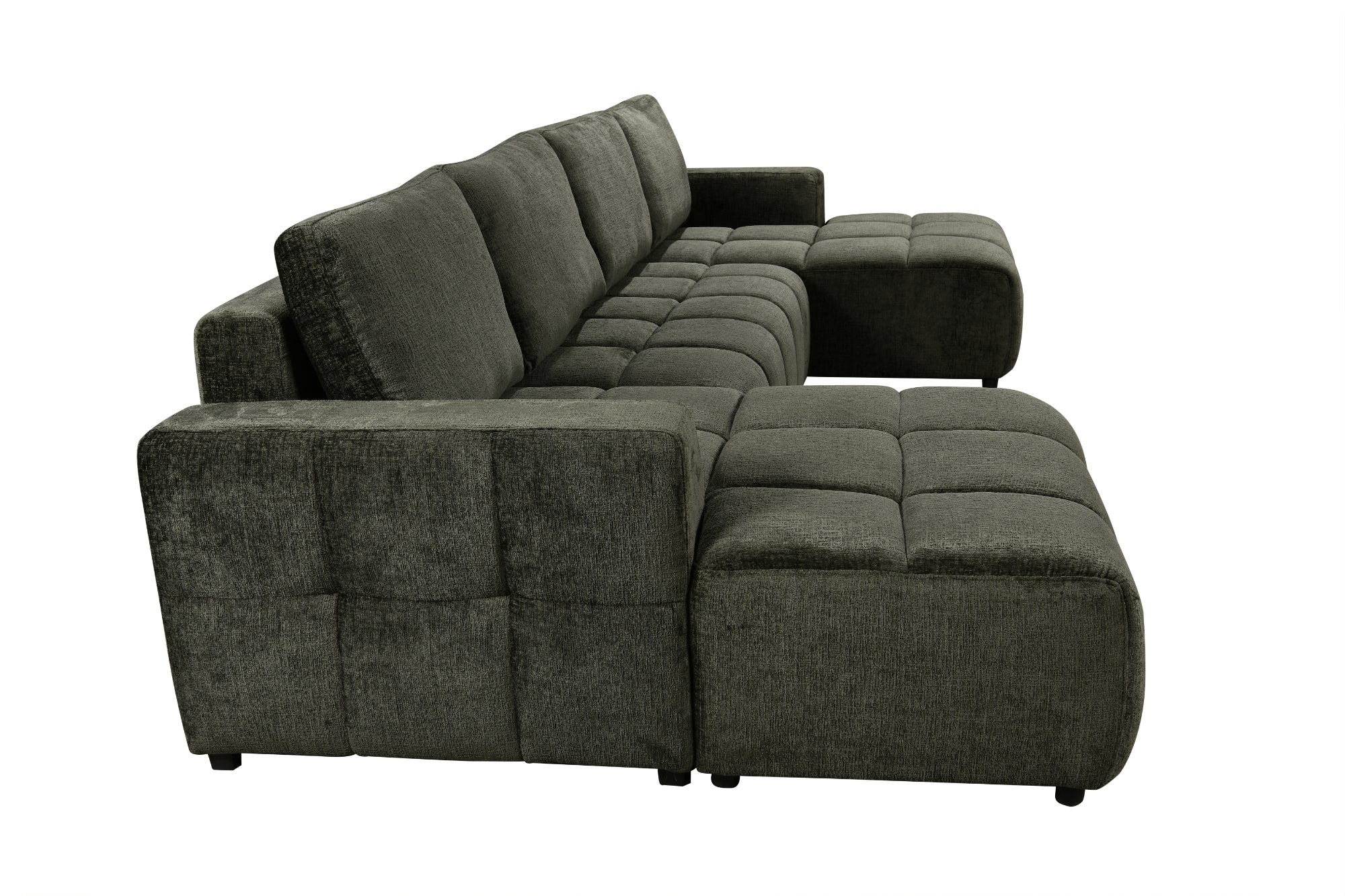 Shanghai Luxury U Shape Sofa Bed - Green