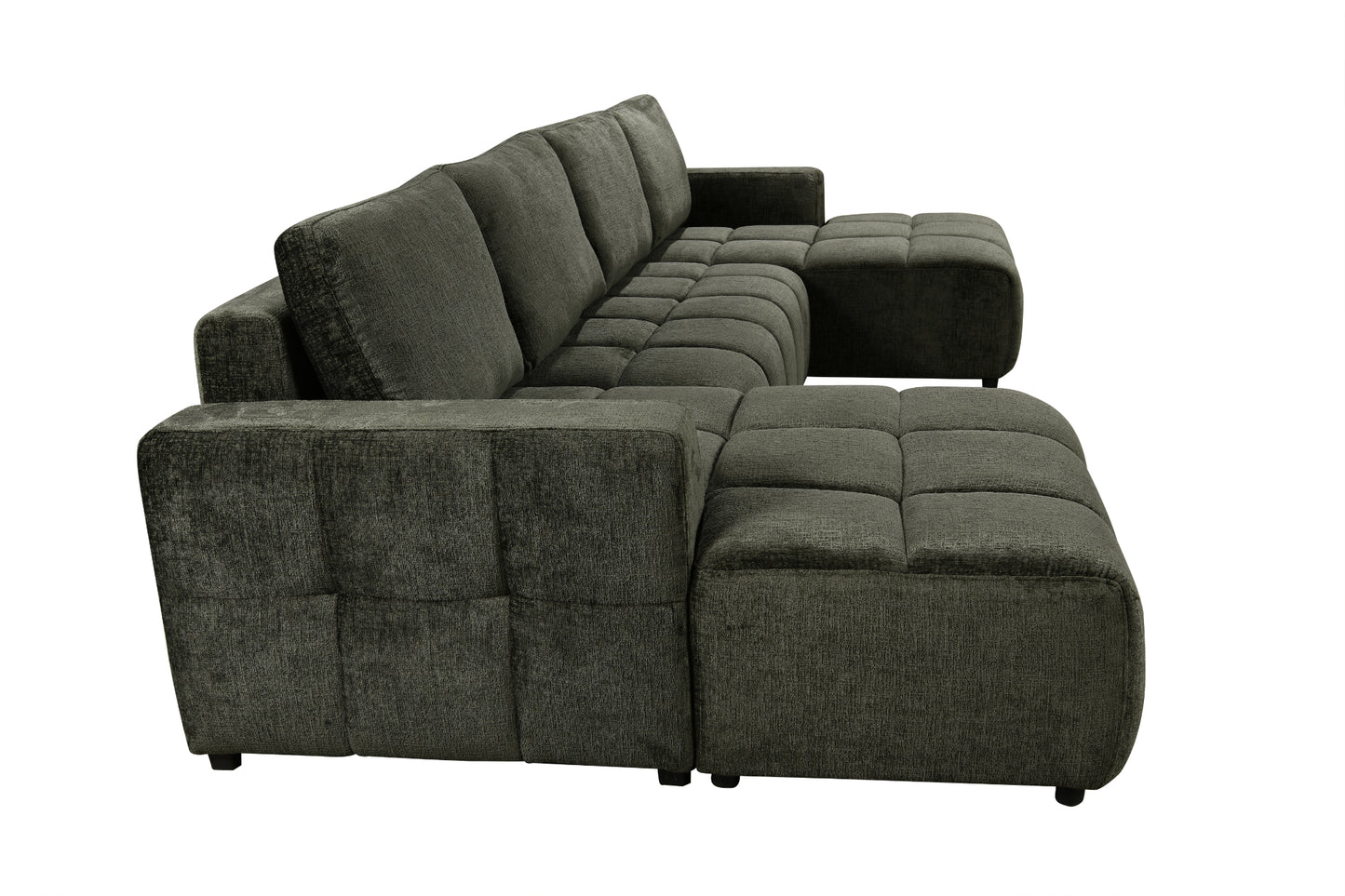 Shanghai Luxury U Shape Sofa Bed - Green