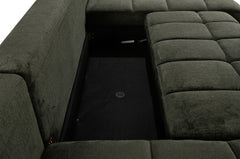Shanghai Luxury U Shape Sofa Bed - Green