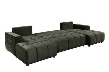 Shanghai Luxury U Shape Sofa Bed - Green