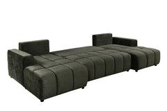 Shanghai Luxury U Shape Sofa Bed - Green