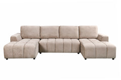 Shanghai Luxury U Shape Sofa Bed - Beige