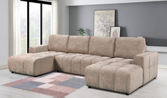 Shanghai Luxury U Shape Sofa Bed - Beige