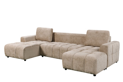 Shanghai Luxury U Shape Sofa Bed - Beige