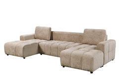 Shanghai Luxury U Shape Sofa Bed - Beige
