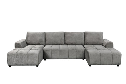 Shanghai Luxury U Shape Sofa Bed - Grey