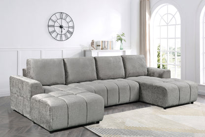 Shanghai Luxury U Shape Sofa Bed - Grey