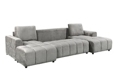 Shanghai Luxury U Shape Sofa Bed - Grey