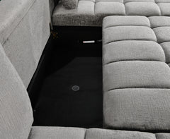 Shanghai Luxury U Shape Sofa Bed - Grey