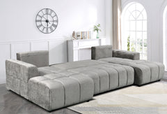 Shanghai Luxury U Shape Sofa Bed - Grey