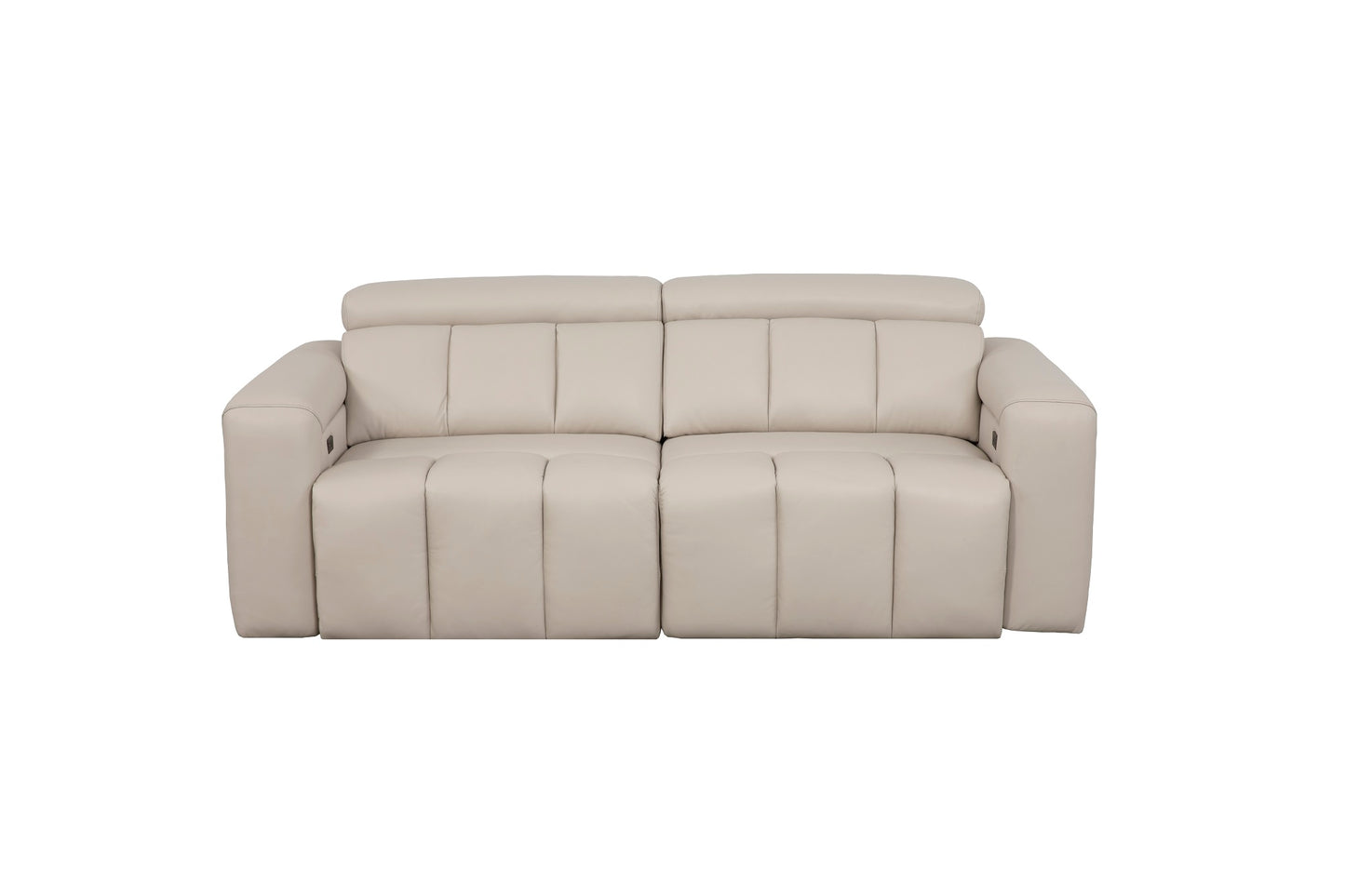 Ohio Beige 3 Seater Power Slider Sofa