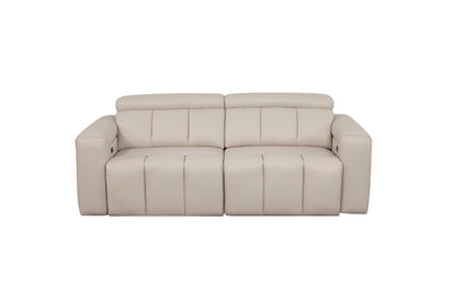 Ohio Beige 3 Seater Power Slider Sofa