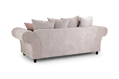 Deneishia Chesterfield Sofa 3 Seater  - Beige