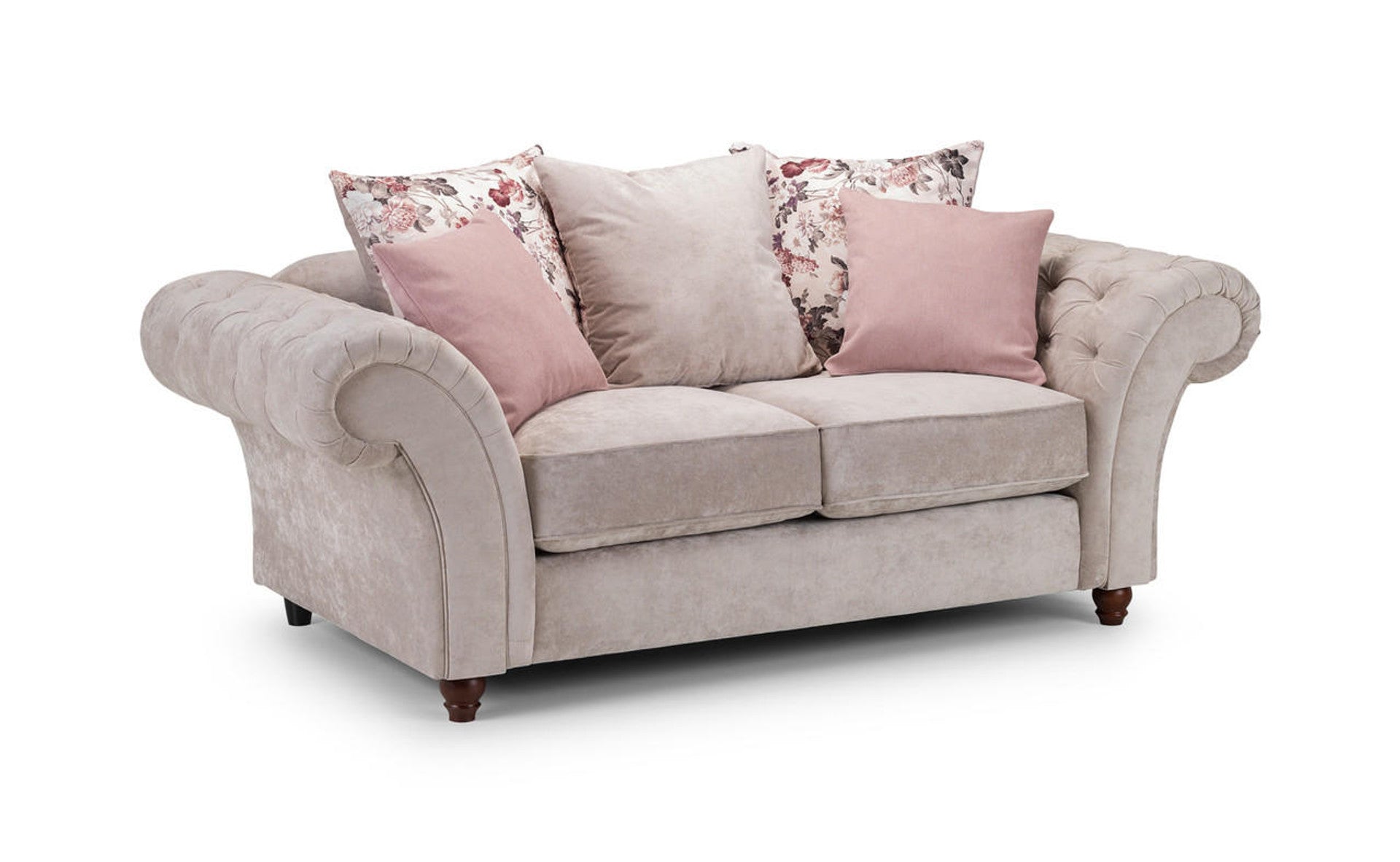 Deneishia Chesterfield Sofa Set - Beige