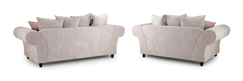 Deneishia Chesterfield Sofa Set - Beige