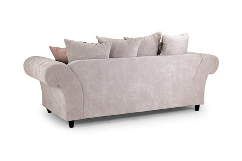 Deneishia Chesterfield Sofa Set - Beige