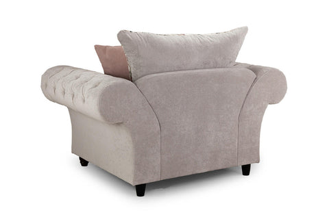 Deneishia Chesterfield Sofa Set - Beige