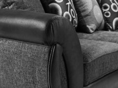 Dunfries Sofa 2 Seater - Black/Grey