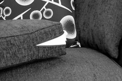 Dunfries Sofa 2 Seater - Black/Grey